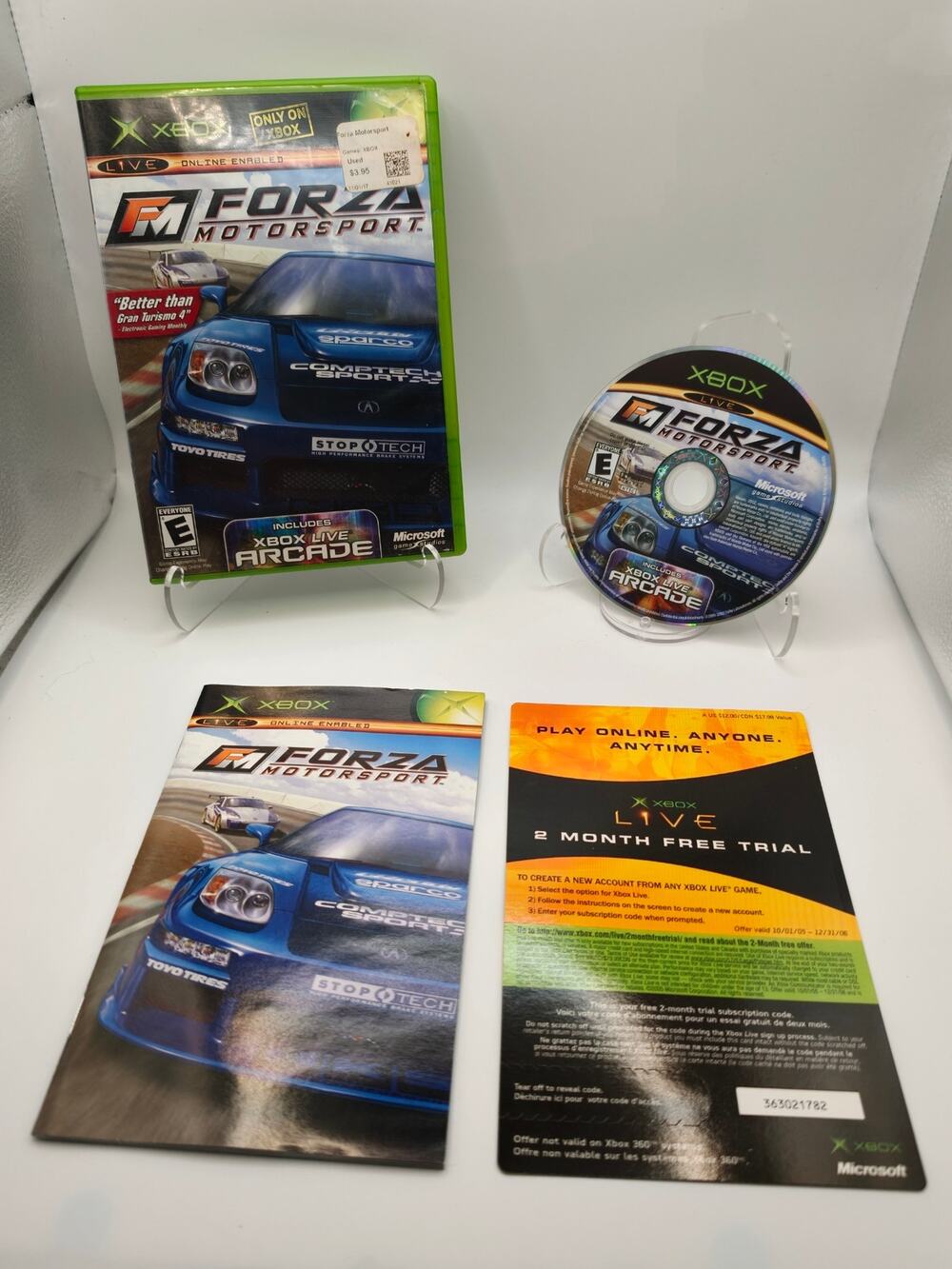 Forza Motorsport Xbox CIB Complete W/ Trial Card